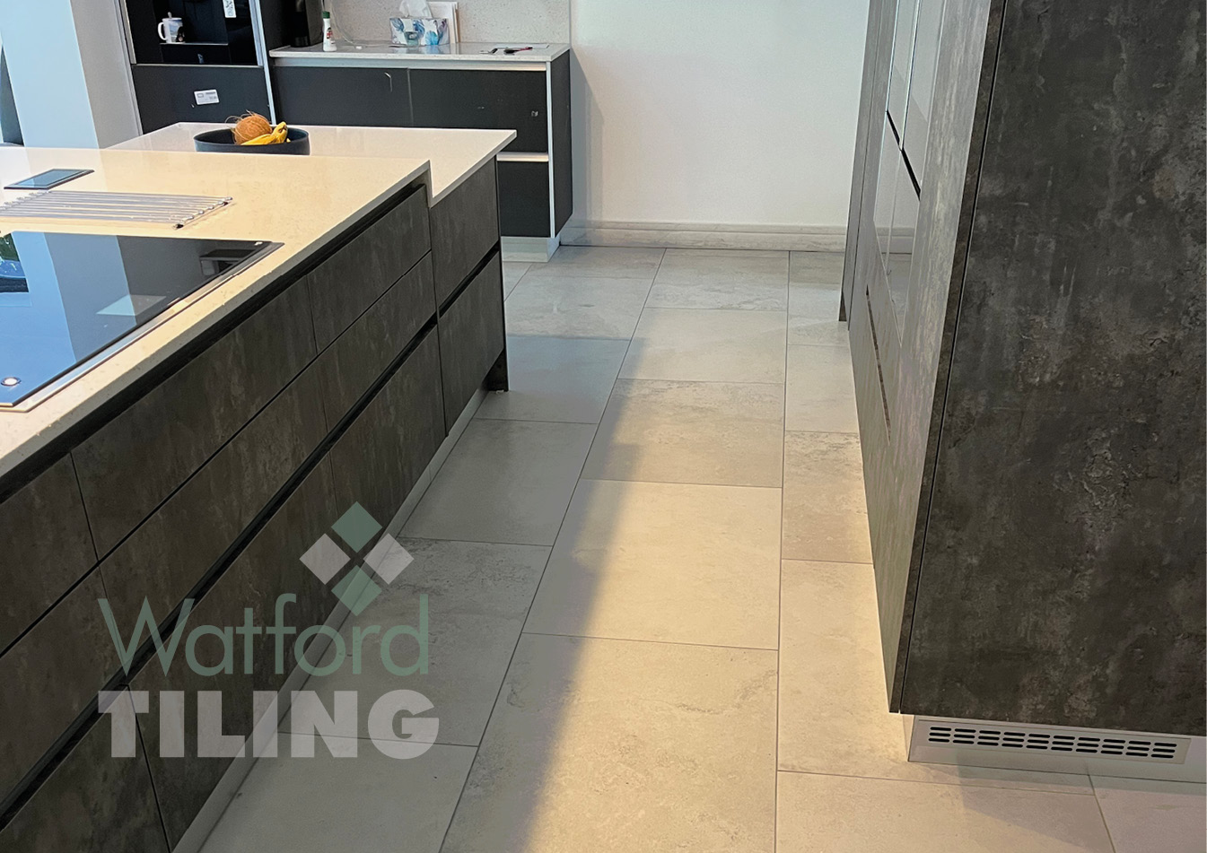 Kitchen floor tiles by Watford Tiling